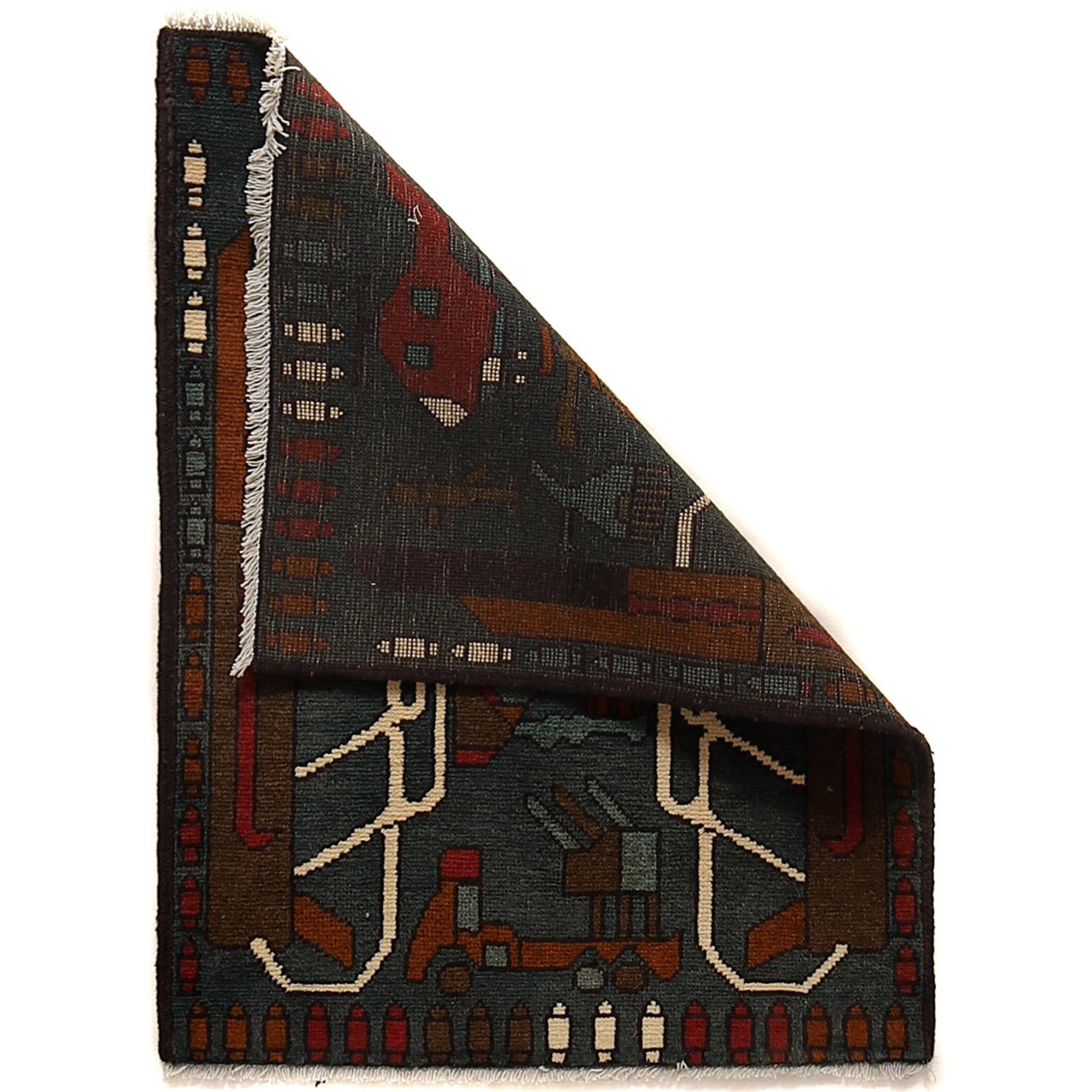 Afghan Rug War AK-47 Motifs 2.6x2 ft