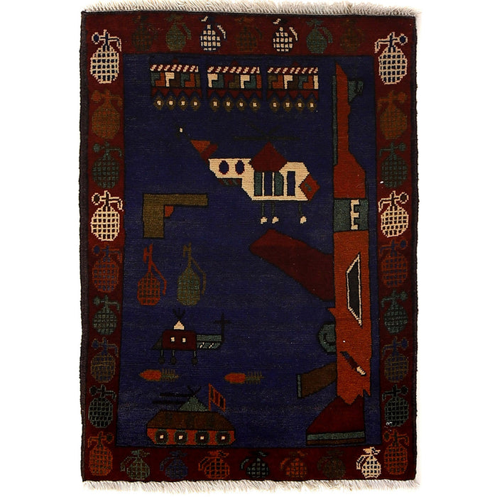 Hand knotted, Afghan rugs, Woolen war rug,  Afghanistan, Pashtun tribe