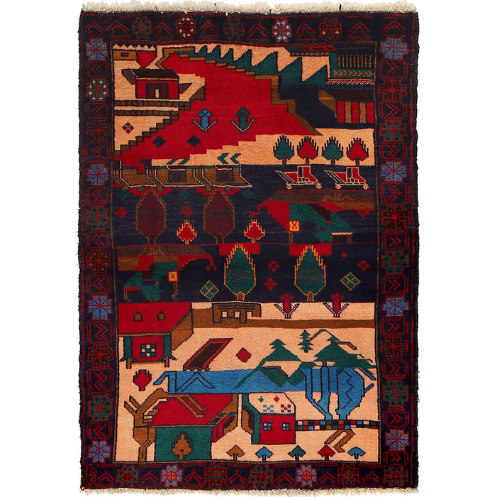 Hand-Knotted, War Rug,