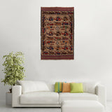Handcrafted Tribal War Weapons Carpet 6.3x3.9 ft