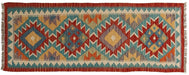 artisan-crafted rug, tribal art rug, durable wool rug, afghan tribal design rug, natural fiber runner rug,