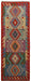  traditional hallway runner rug, handcrafted wool runner rug, authentic tribal design rug, Afghan tribal runner rug, 