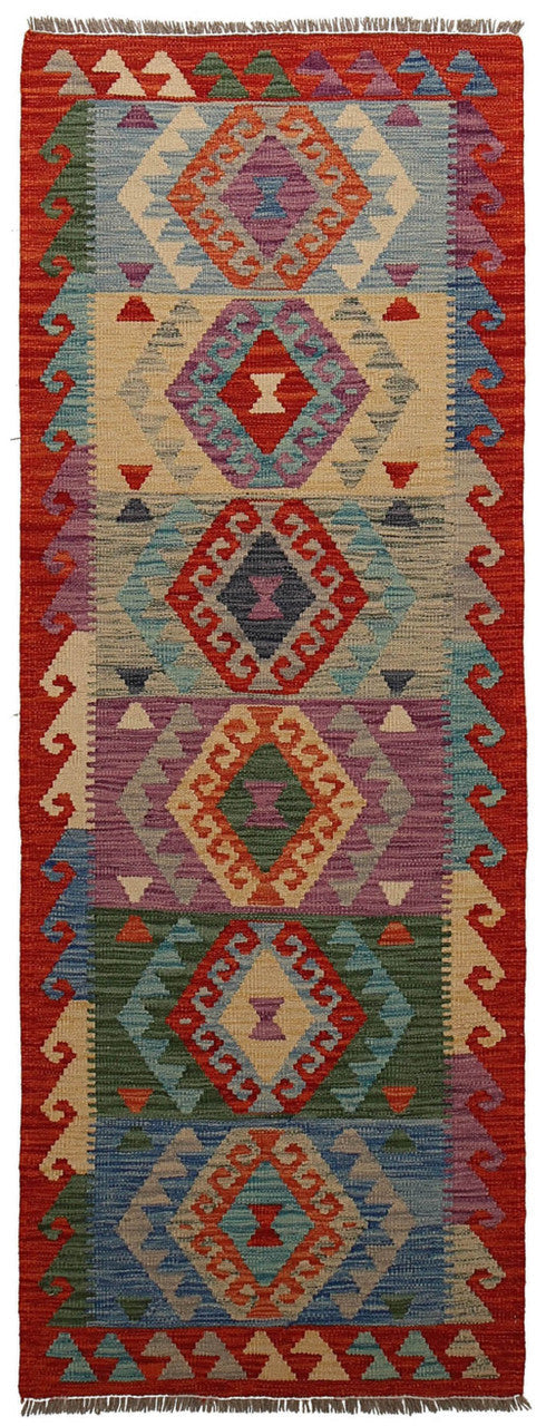  traditional hallway runner rug, handcrafted wool runner rug, authentic tribal design rug, Afghan tribal runner rug, 