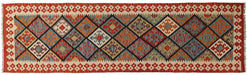 Afghan home decor, wool runner rug, authentic Afghan rug, artisan wool