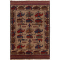 Afghan War Weapons Story Carpet 6.2x4.2 ft
