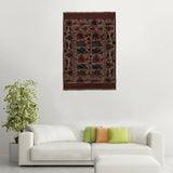 Afghan War Helicopter Story Rug 6.1x4.3 ft
