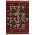 Handwoven Tribal War Helicopter Tanks Rug 4.5x3.1 ft
