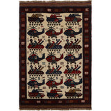 Authentic Battle Helicopter Scene Carpet 5x3.2 ft