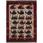 Artisan Crafted War Helicopters Rug 4.8x3.6 ft