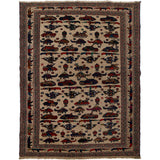 Authentic Afghan Battle Story War Weapons Rug 8.9x6.6 ft