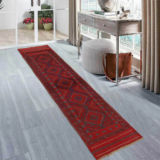 Hand-Knotted,  Afghanistan Runner Rug, Afghan, Runner Rug, 