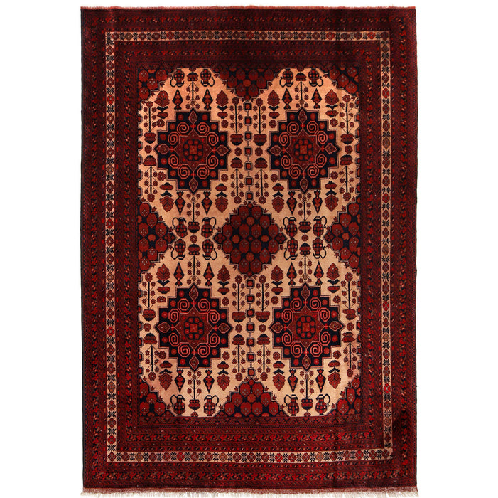 Tribal Design Wool Rug, Handmade Afghan Rugs, Unique Artisan Craftsmanship, 