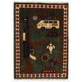 Authentic Afghan Hand AK-47 Rug 2.9x1.9 ft