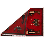 Afghan War Collector Weapons Rug 2.8x1.9 ft