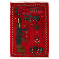 Authentic Afghan AK-47 Story Carpet 2.8x2 ft