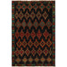 Afghan handmade wool rug, Afghan women artisans rug, vintage Afghan Baloch rug, 