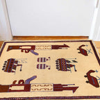 Afghan War Room Weapons Carpet 2.9x2 ft