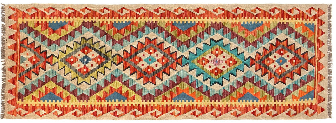 authentic Afghan rug, tribal wool runner, Pashtun hand knotted rug, Afghan wool carpet
