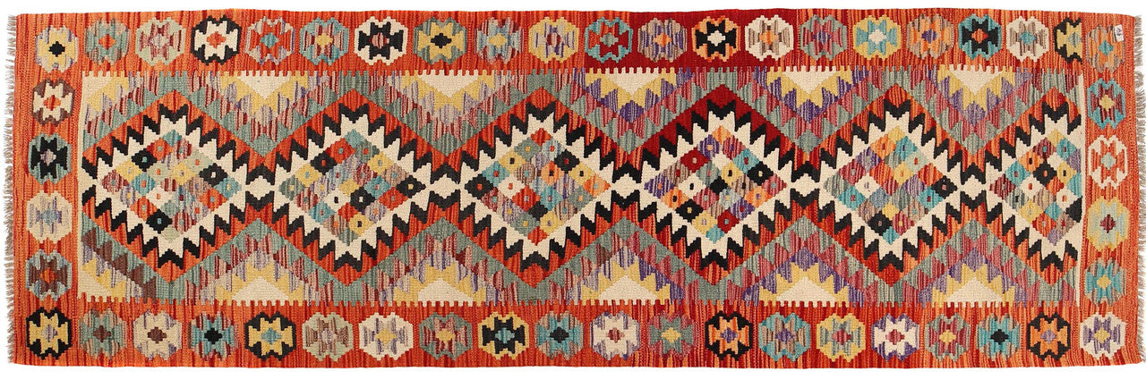 Afghan artisan rug, unique wool rug, Afghan runner rug, handcrafted Afghan decor,