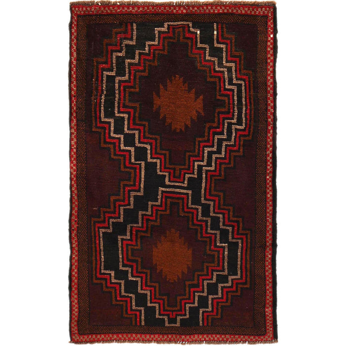 authentic Afghan rug, handcrafted Baluchi rug, Afghan tribal rug, 