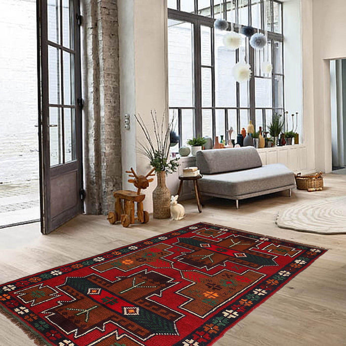 hand knotted Afghan rug, Baluchi wool rug, Afghan wool rug, 