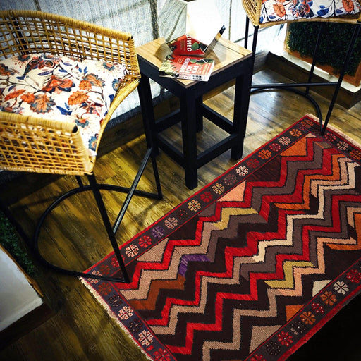 hand-knotted Afghan rug, Balochi wool rug, Afghan wool rug, 