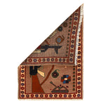 Afghan AK-47 Rug With Story 2.9x2 ft