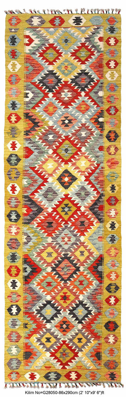  Afghan home decor, wool runner rug, authentic Afghan rug, artisan wool