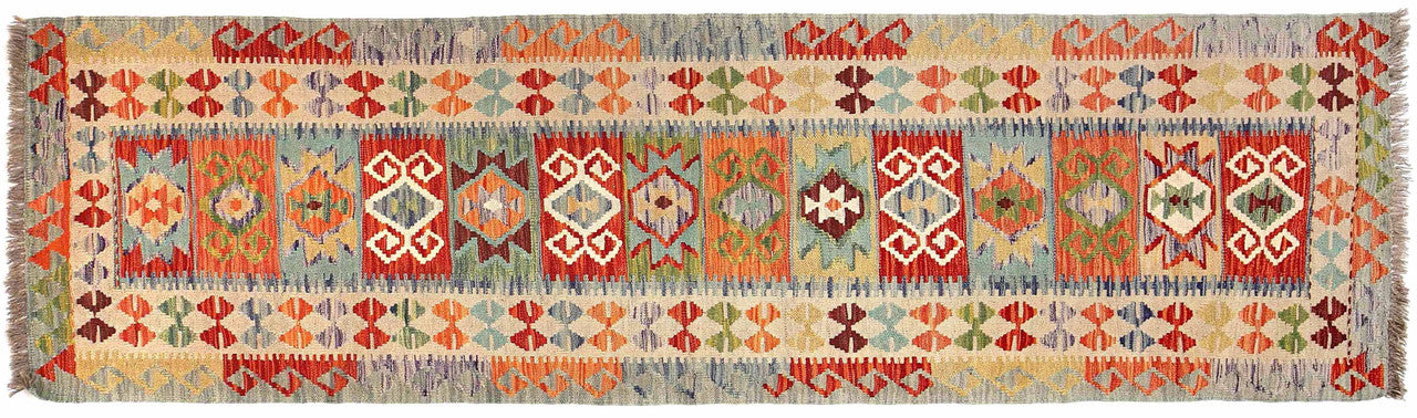 unique Afghan runner, Afghan artisan wool rug, decorative Afghan runner rug, luxurious hand