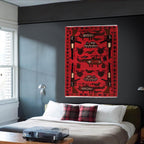Handmade Afghan War Weapons Rug 4.2x2.6 ft