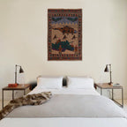 Artisan Handwoven War Helicopter Rug 4.3x3 ft