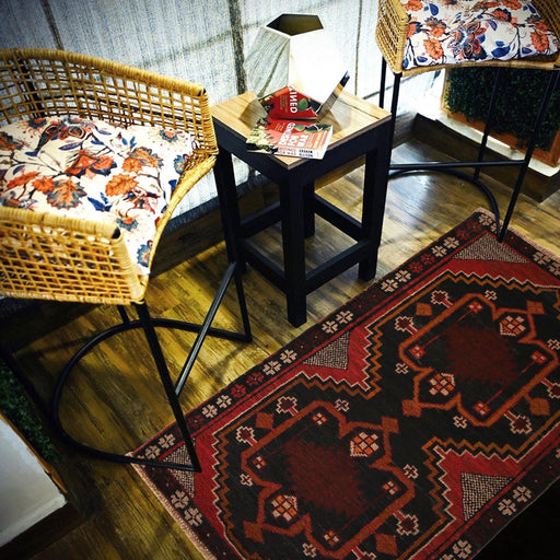 hand-knotted Afghan rug, traditional Afghan wool rug, 