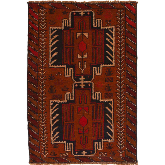 Afghan Balochi rug, handmade Balochi rug,