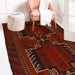 hand-knotted Afghan rug, traditional Afghan wool rug, 