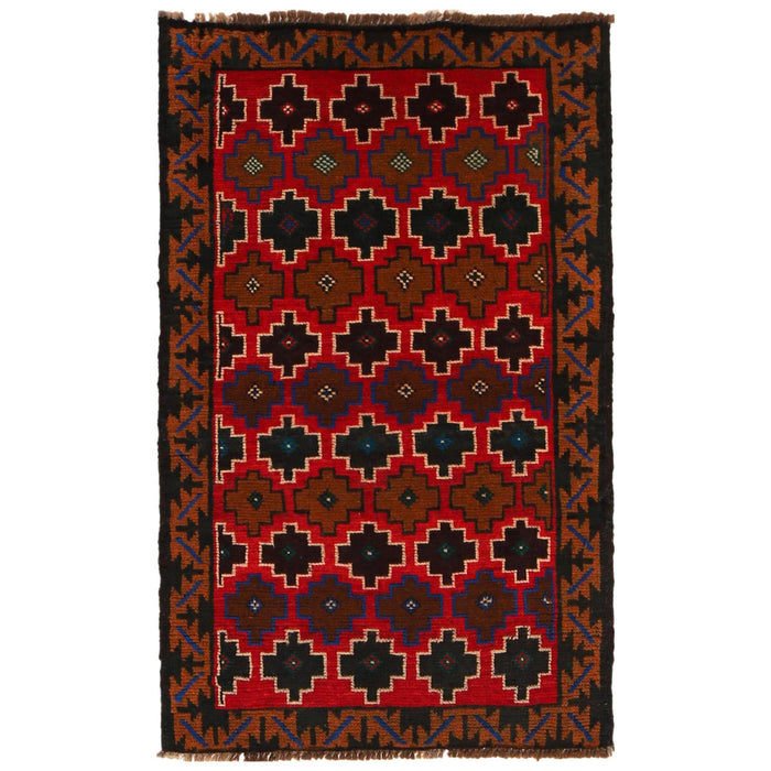 Afghan women artisans rug, Afghan Balochi rug, 