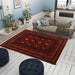 Hand-knotted Afghan rug, traditional Balochi wool rug, handmade Afghan wool rug, 