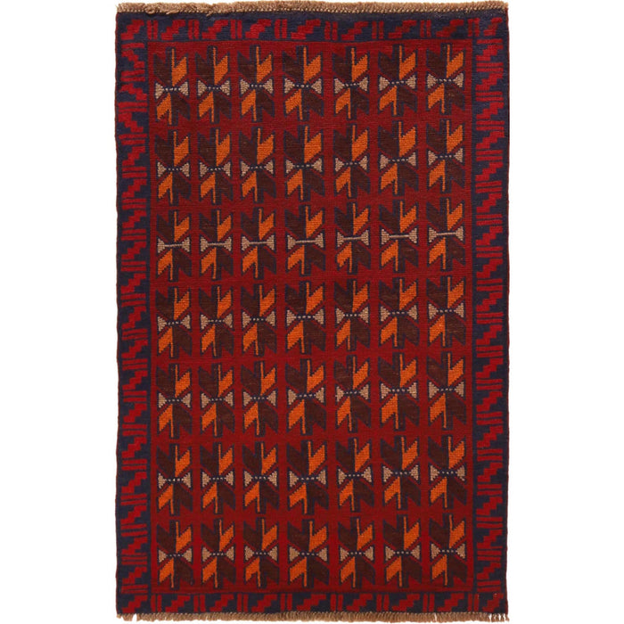 Afghan women artisans rug, Afghan Balochi rug, 