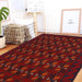 Hand-knotted Afghan rug, traditional Balochi wool rug, handmade Afghan wool rug, 