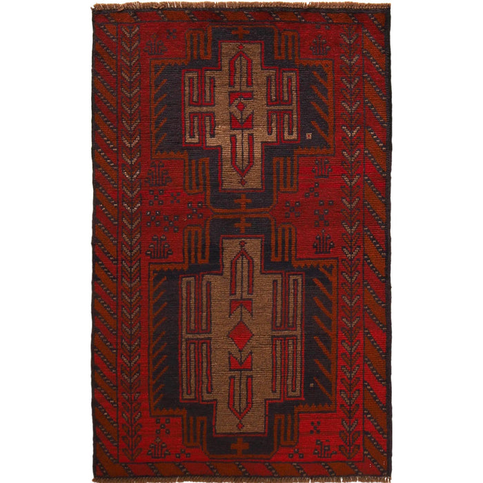 Afghan women artisans rug, Afghan Balochi rug, 