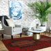 Hand-knotted Afghan rug, traditional Balochi wool rug, handmade Afghan wool rug, 