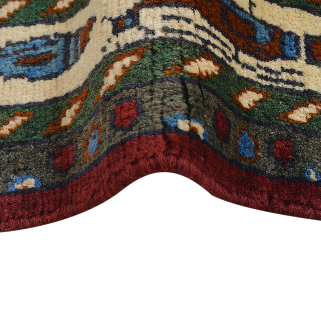 Vintage Tribal Weapons Symbol Rug 4.7x3.3 ft