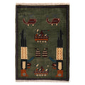 Afghan War Rug Symbol Story 2.8x2 ft