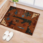 Afghan AK-47 Rug With Weapons 2.8x2 ft