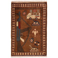 Afghan AK-47 Rug Authentic War 2.9x2 ft