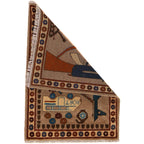 Afghan AK-47 Rug Handmade Decor 2.8x1.9 ft