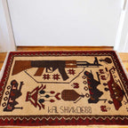 Afghan AK-47 Rug Artisan War 2.9x2 ft