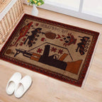 Afghan AK-47 Rug Traditional Symbols 3.1x2 ft