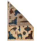 Afghan AK-47 Rug Artisan Handmade 2.7x1.9 ft