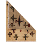 Afghan Airplane Rug Unique Collectible 2.4x2 ft