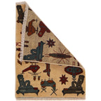 Afghan AK-47 Rug Cultural Collector 2.5x1.9 ft